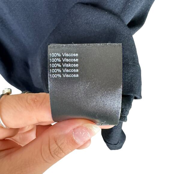 Just Female Life Top Black Ruffle Strappy Girly Flirty Lightweight Tank Top - Picture 12 of 12